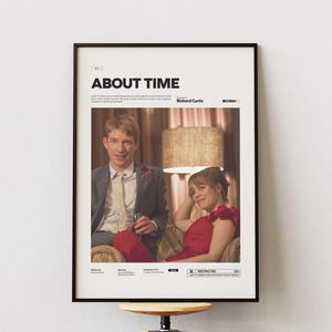 Póster de "Una cuestión de tiempo", póster de Domhnall Gleeson y Rachel McAdams, impresión de "Una cuestión de tiempo", arte mural de películas, póster de películas de viajes en el tiempo