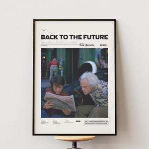 Zurück in die Zukunft Poster, Michael J. Fox und Christopher lllloyd Poster, Zurück in die Zukunft Druck, Film Poster Druck, Kino Wand Dekoration