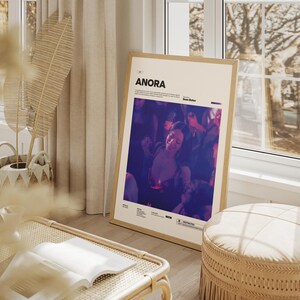 Anora Film Poster, Alternative Movie Art, Oscar Winner Sean Baker's Romantic Drama Print, Mikey Madison Poster Print, Cinematic Room Decor
