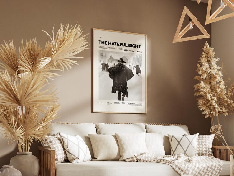 The Hateful Eight Poster, Quentin Tarantino Film Poster, Samuel L. Jackson and Kurt Russell are in The Hateful Eight Print, Movie Wall Art