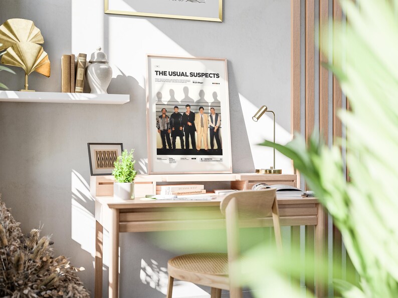 The Usual Suspects Poster, Kevin Spacey and Gabriel Byrne Poster, Bryan Singer's Cult Movie The Usual Suspects Print, Keyser Söze Poster
