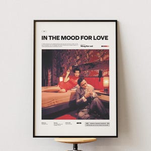 Póster de "Deseando amar", de Tony Leung Chiu-wai y Maggie Cheung, impresión de película romántica, regalo para ella, decoración de pared de película