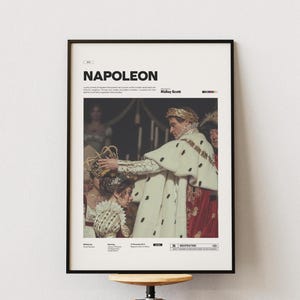 Napoleon Poster, Joaquin Phoenix and Vanessa Kirby Poster in Napoleon Film, Ridley Scott Napoleon Print, Movie Wall Art, Napoleon Bonaparte