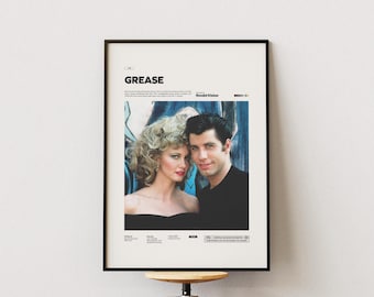 HWC Trading FR A4 John Travolta Grease Regali Stampati Autografo Firmato Immagine Per Gli Appassionati Di Memorabilia Di Film - A4 Framed