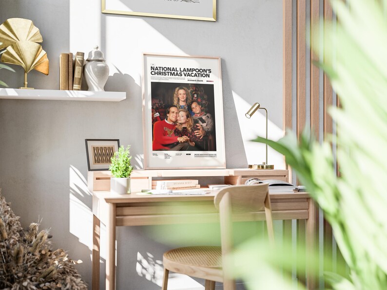 National Lampoon’s Christmas Vacation Poster, Chevy Chase Movie, Christmas Film Poster