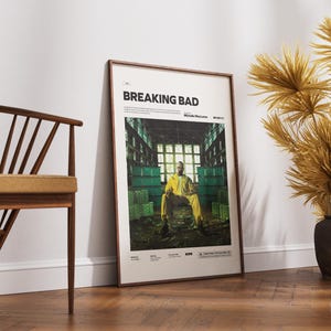 Breaking Bad Poster, Bryan Cranston Poster, Popular TV Series Breaking Bad Poster Print, Cinematic Wall Decor, Gift Wall Art Idea