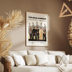 The Usual Suspects Poster, Kevin Spacey and Gabriel Byrne Poster, Bryan Singer's Cult Movie The Usual Suspects Print, Keyser Söze Poster