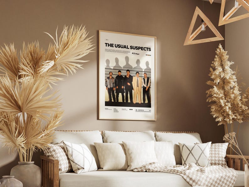 The Usual Suspects Poster, Kevin Spacey and Gabriel Byrne Poster, Bryan Singer's Cult Movie The Usual Suspects Print, Keyser Söze Poster