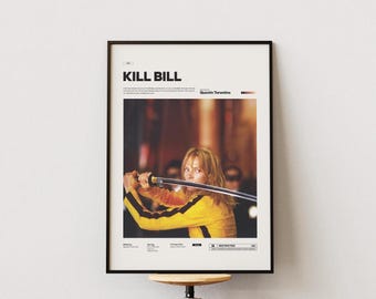 Kill Bill Movie Poster, Uma Thurman Poster, Quentin Tarantino's Kill Bill: Volume 1 Print