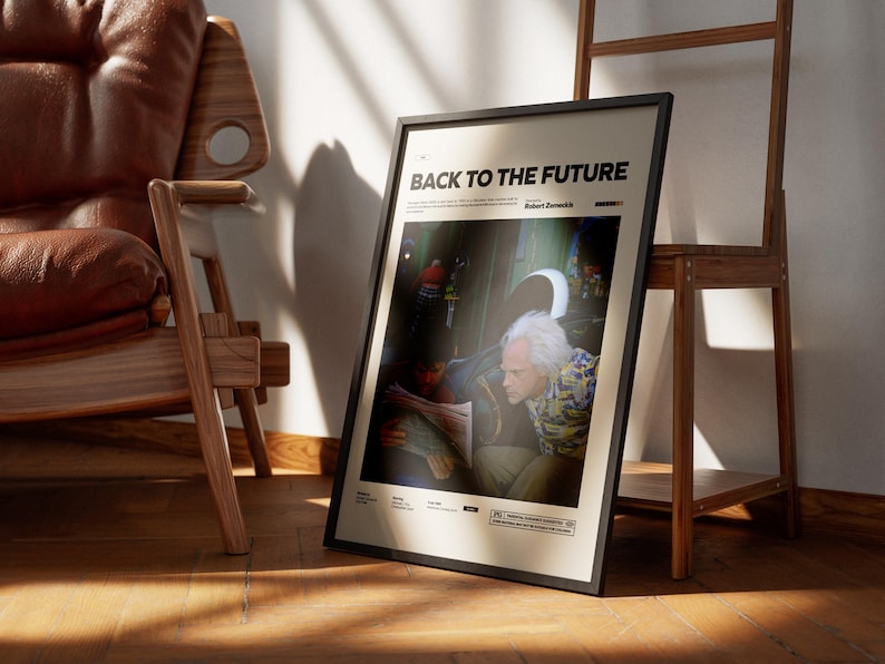 Poster Back To The Future III - Affiche De Cinéma, 300g Satiné, Fabriqué En France