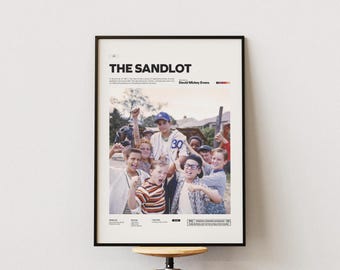 The Sandlot Poster, Childhood Time Movie Poster, David Mickey Evans Film The Sandlot Print, Kids Room Wall Decor Idea