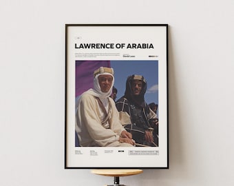 1962年 イギリスの壮大な歴史ドラマ アラビアのロレンス 映画ポスター