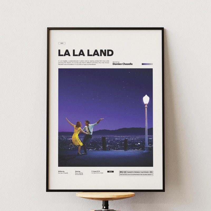 La La Land Poster Etsy France La La Land Poster Etsy France
