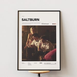 Saltburn Film Poster, Alternative Film Wandkunst, Emerald Fennell Thriller Print, Psychodrama Dekor, kinoreife Dekoration