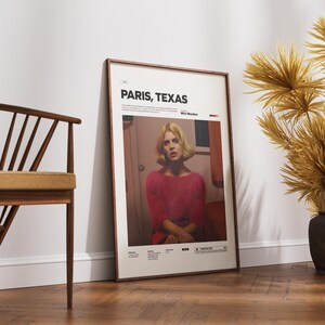 Paris, Texas Movie Poster | Wim Wenders's Paris, Texas Poster Print | Special Design Film Poster | Glossy Paper Poster | Gift Poster Idea