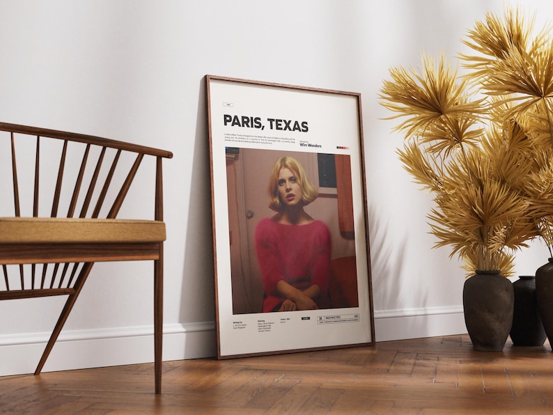 Paris, Texas Movie Poster | Wim Wenders's Paris, Texas Poster Print | Special Design Film Poster | Glossy Paper Poster | Gift Poster Idea
