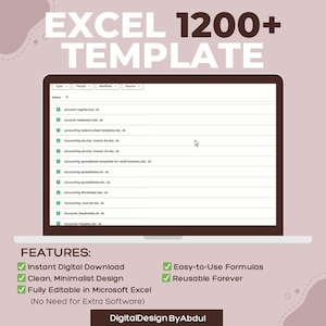 Excel Templates Bundle: Budget, Business, Project Planners (Digital Download