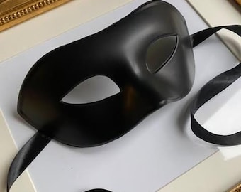 Maschera Veneziana Nera Per Feste - Design Elegante Con Nastro Regolabile - Foto 12