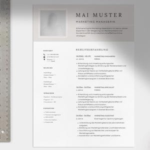 template application including CV
