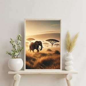 Poster di elefanti, arte murale della fauna selvatica, stampa di fotografie di animali, arte murale di elefanti, regalo per gli amanti degli animali, decorazione murale,