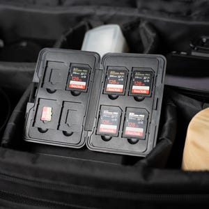 Étui pour cartes mémoire, étui rigide, boîte métallique pour cartes SD multi-emplacements, boîte pour cartes SD, boîte de rangement pour cartes, cadeau pour photographe