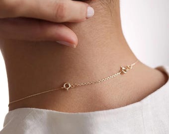 14K Gold Verlängerungskette: Verstellbare Halskette oder Armband-Verlängerung