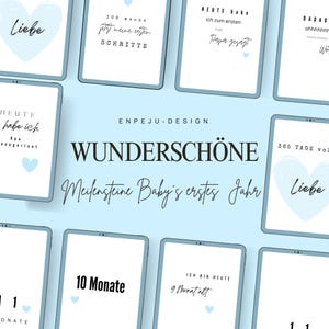 Cartes d'étapes pour garçons 1 an de bébé Cartes pour la première étape des garçons idée cadeau idée de naissance carte d'affirmation pour baby shower