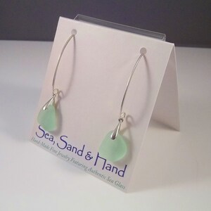 Sea Foam Sterling Silver & Sea Glass Earrings