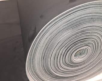 Black Stretch Suede Foam Backed Headliner Fabric: Automotive Upholstery