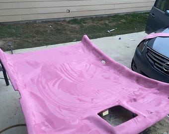 Pink Suede Headliner Fabric, Stretch Suede Headliner Fabric, Outdoor Upholstery Fabric for Cars, Stretch Suede Fabric Foam Back, Fits Trucks