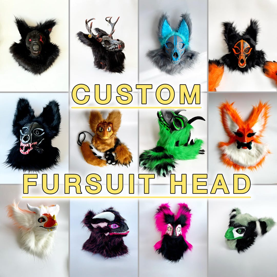 Custom Fursuit Head | Skulldog, Raptor, Wendigo, Kigurumi, Dog | Made ...