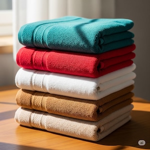 4-Piece Face Towel Bundle – 100% Cotton Terry Soft & Quick Dry Absorbent Towels – 12x20 Inch Bath and Skincare Set (Multiple Colors)