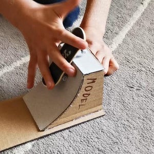 Cardboard Small Ramp DIY Fingerboard Ramp Kit: Mini Skatepark Craft Set, Build Your Own Ramp ...