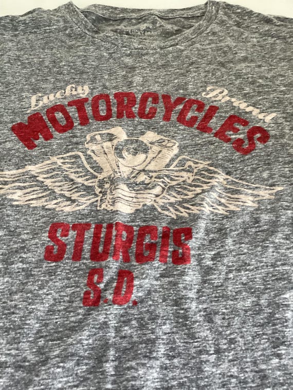 STURGIS South Dakota Lucky Brand MOTORCYCLES T Shirt