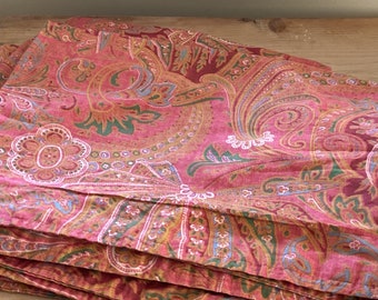 Vintage RALPH LAUREN Paisley Village Terrace Mews Shams Set of 3