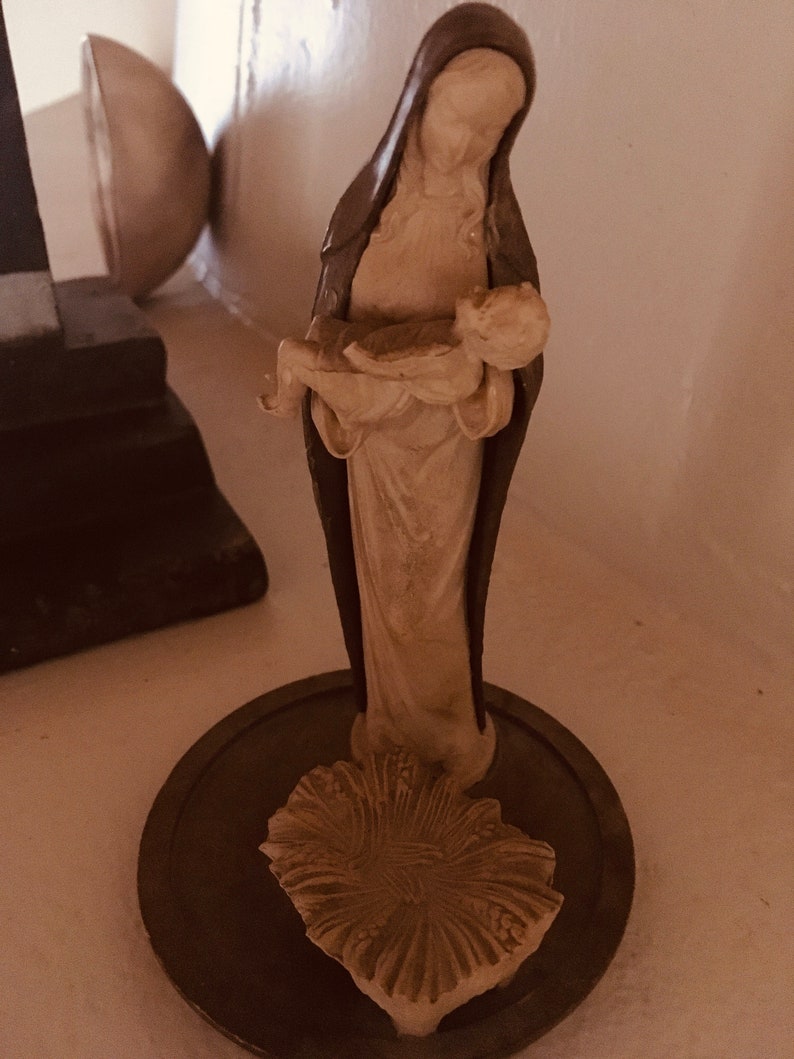 VINTAGE Madonna and Child Made in ITALY 80s image 5