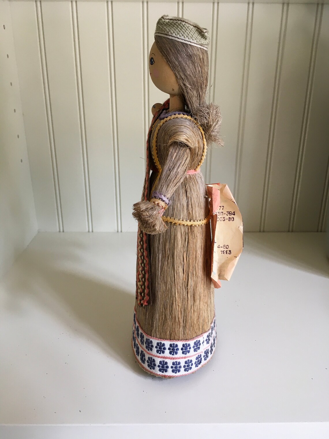 Vintage RUSSIAN STRAW Doll Made in Russia Folk Art Etsy