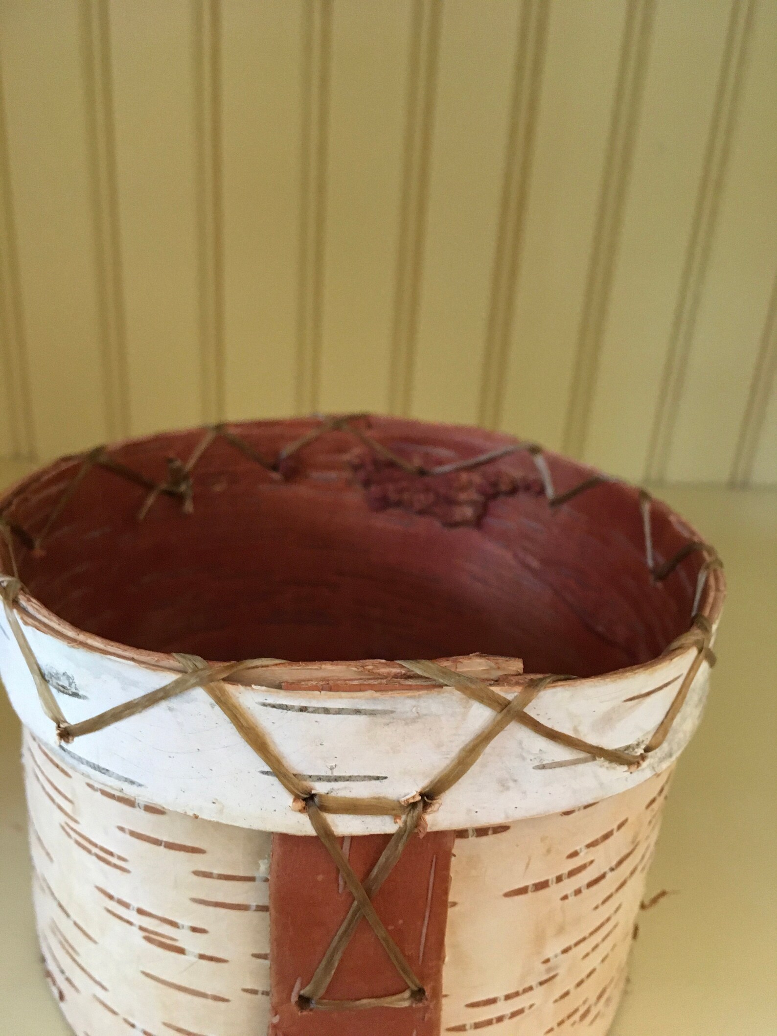 VINTAGE Birch Bark Basket Hand Made MN Native American Etsy