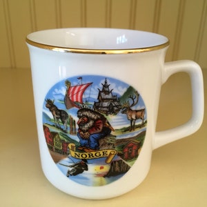 NORWEGIAN MUG Norge Norway Graphics Vimpelfabrikken Drbbak