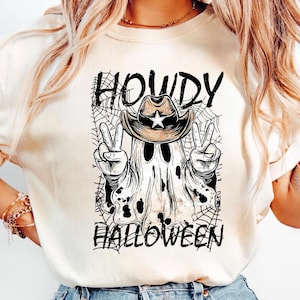 Howdy Halloween Png, Spooky Cowboy Png, Funny Halloween Png, Spooky Cute Western Halloween, Ghost Png, Sublimation