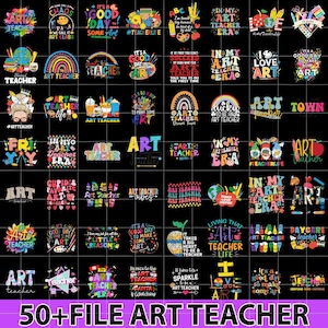 50+ Bundle Png Kunstlehrer, Kunstlehrer Png-Bundle, Boho Lehrer Png-Bundle, Lehrer Png-Bundle, Lehrer Wertschätzung Bundle, Lehrer Png