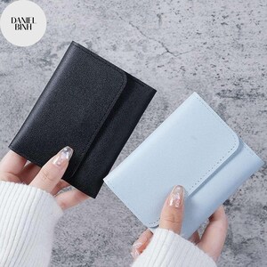 Portefeuille court à trois volets pour femmes, portefeuille court, multi-cartes, pochette pour femmes, portefeuille pour cartes de crédit, porte-monnaie pour femmes