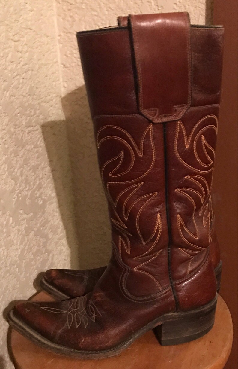 Yellowstone Cool Vintage Rockabilly Western Texas Boots 7M Etsy