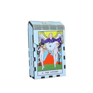 The Lovers Tarot Zigarettenetui - Tarot Deck Box, Gelenkhalter, Tarot Kartenhalter aus Holz | Mystisches Geschenk für Paare & Tarot Liebhaber
