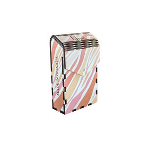 Scatola per sigarette in legno ispirata allo stile Boho – Porta-sigarette fatto a mano e scatola portaoggetti