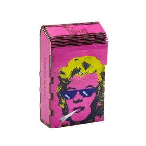 Porta-sigarette retrò e scatola portaoggetti per cartine, accessori per erba da regalo per stoner