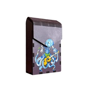Octopus Joint Case – Porta-giunti in legno e scatola portaoggetti, accessori per erba ispirati all'oceano, regalo per fumatori, scatola per sigarette fatta a mano