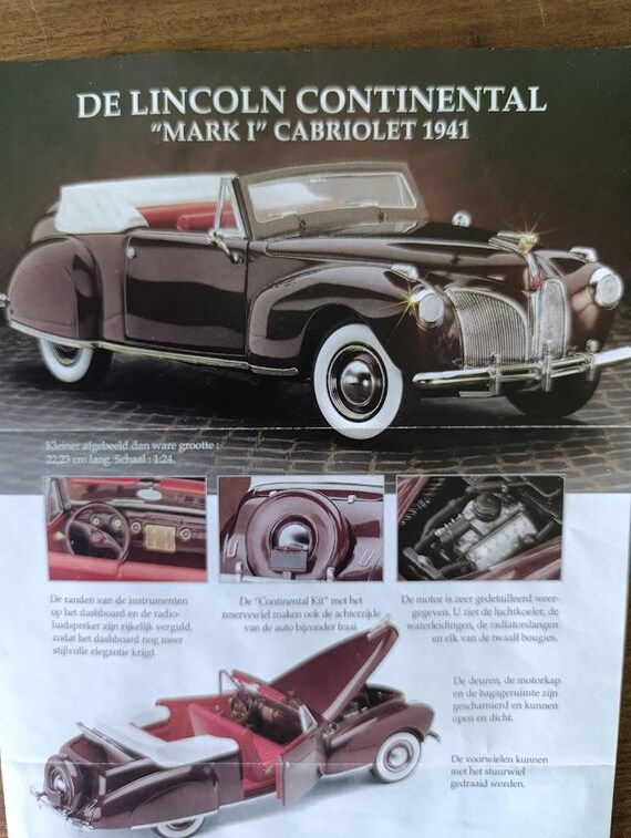 フランクリンミント リンカーンコンチネンタル モデルカー スケール 1 