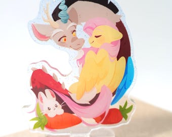 MLP Acrylic Standee | Fluttercord, Fluttershy, Discord
