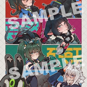 ZZZ Zenless Zone Zero A5 A6 Prints/Postcards/Polaroids | PubSec, Jane Doe, Seth Lowell, QingYi, Zhu Yuan